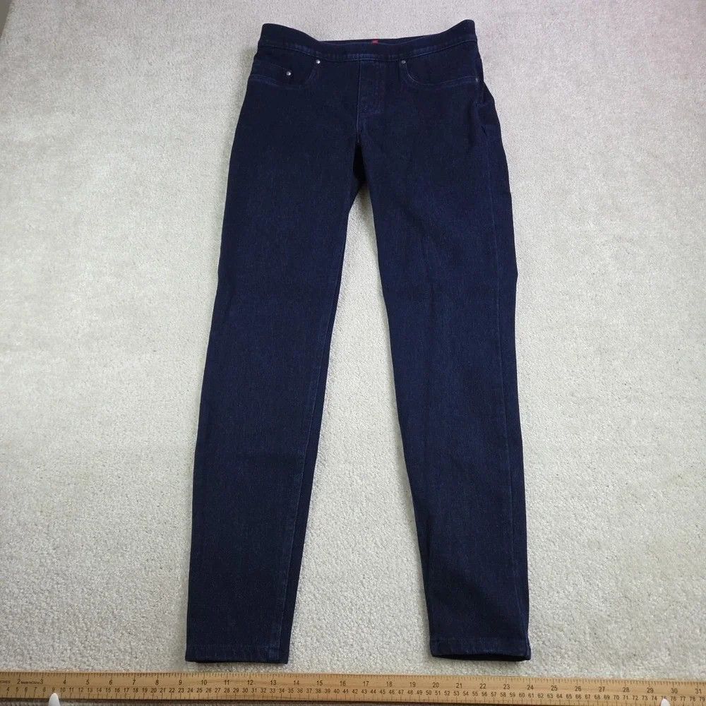 Spanx‎ Jeanish Leggings Denim Dark Ready To Wow Blue M